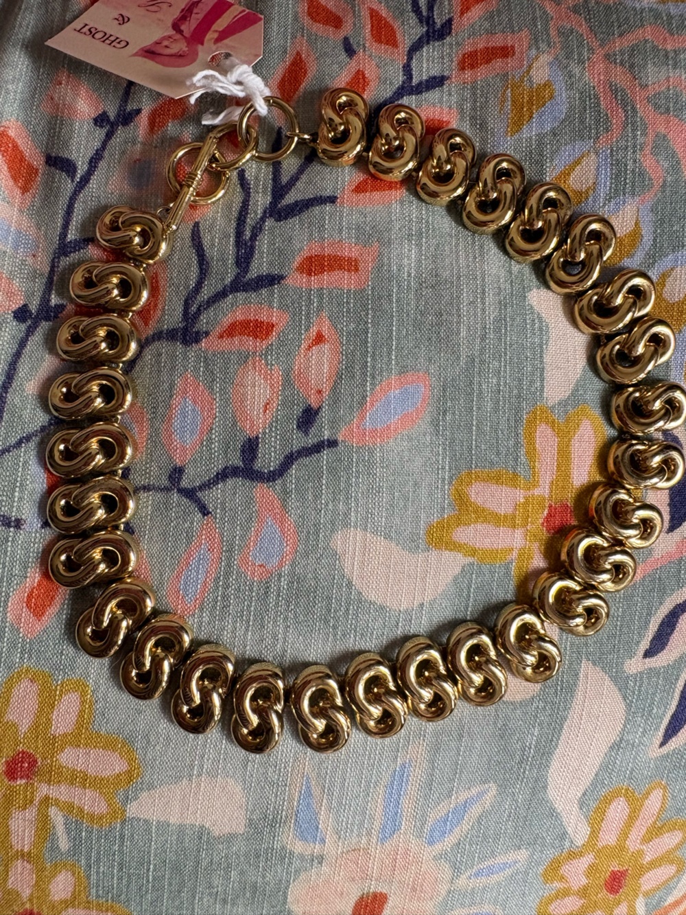 3/$10 Gold Tone Chunky Link Necklace - Picture 3 of 3